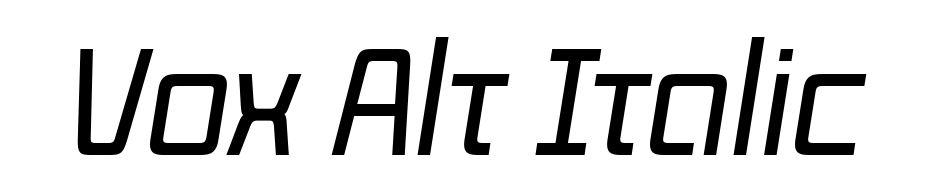 Vox Alt Italic Font Download Free
